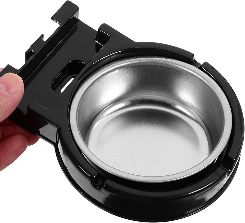 حامل جدار من الفولاذ المقاوم للصدأ، منفضة سجائر سوداء دخانية، إكسسوار للحمام، للاستخدام التجاري الداخلي - Image 5